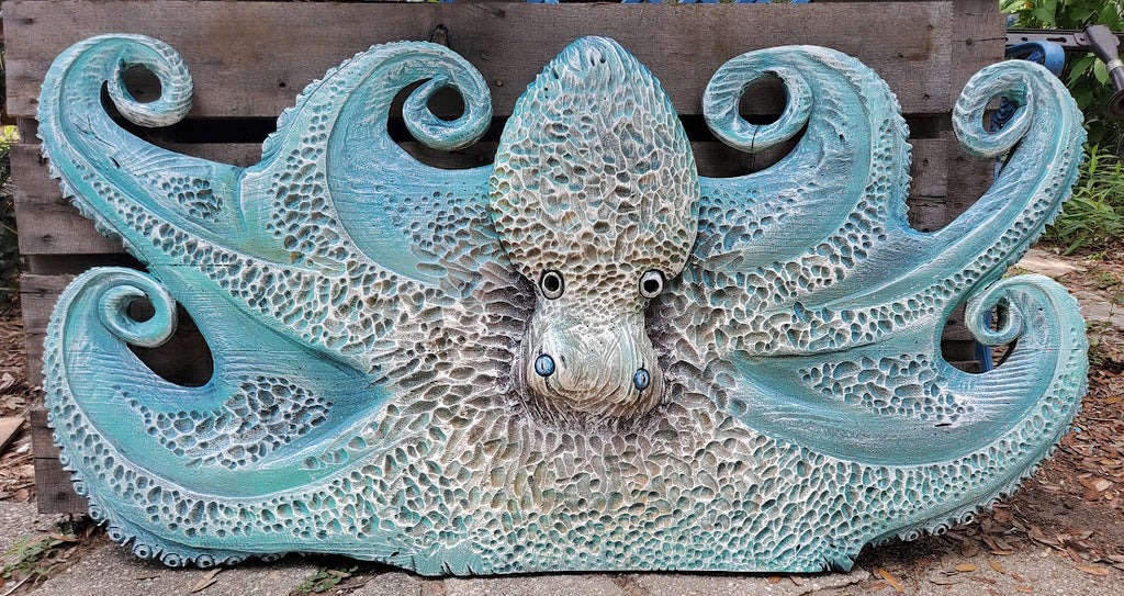 Octopus, Oversized, Aqua