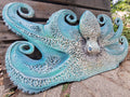 Octopus Hand-Carved Wood Wall Art – Oversized