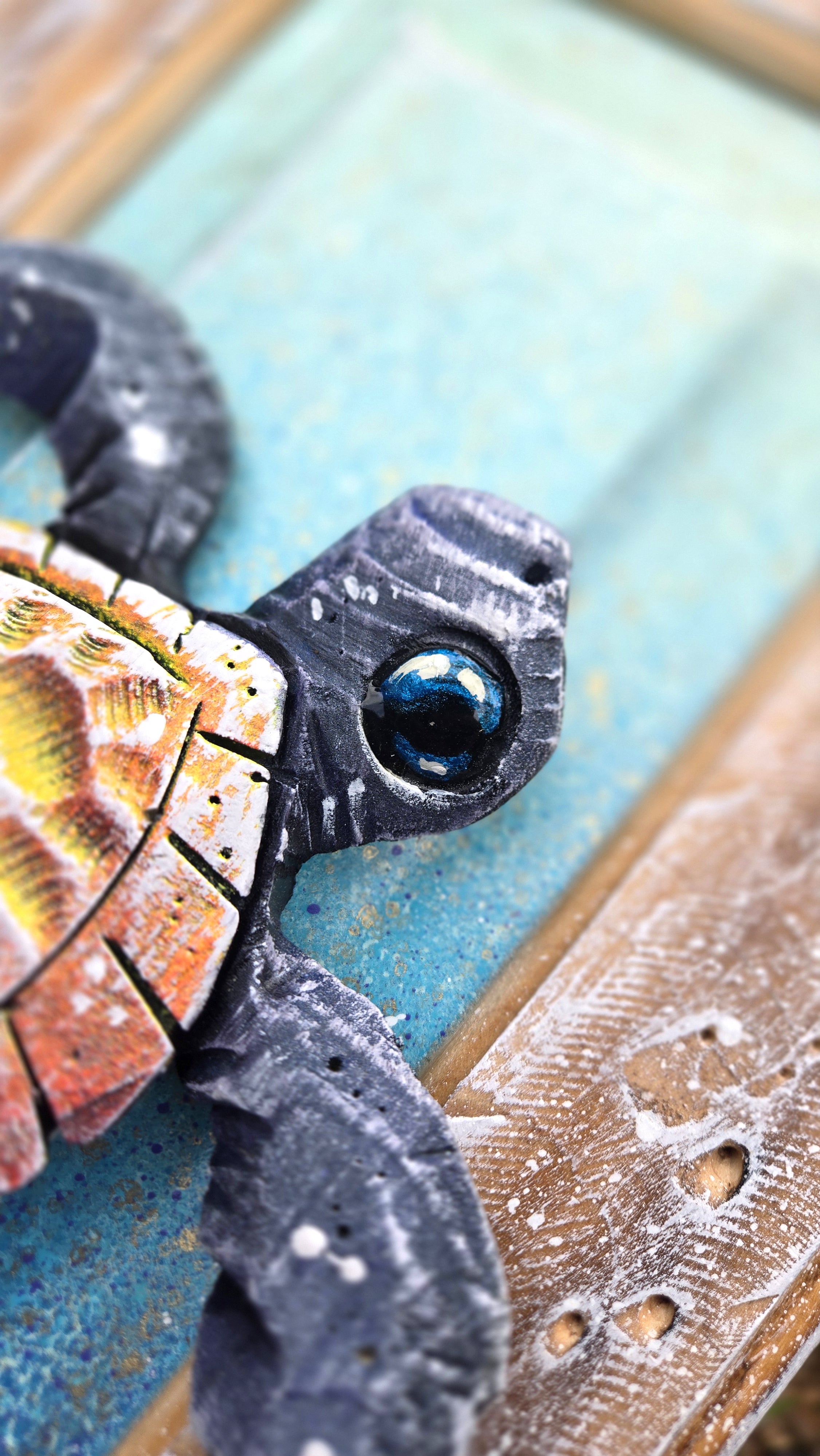 Sea Turtle, Medium Sized, Orange