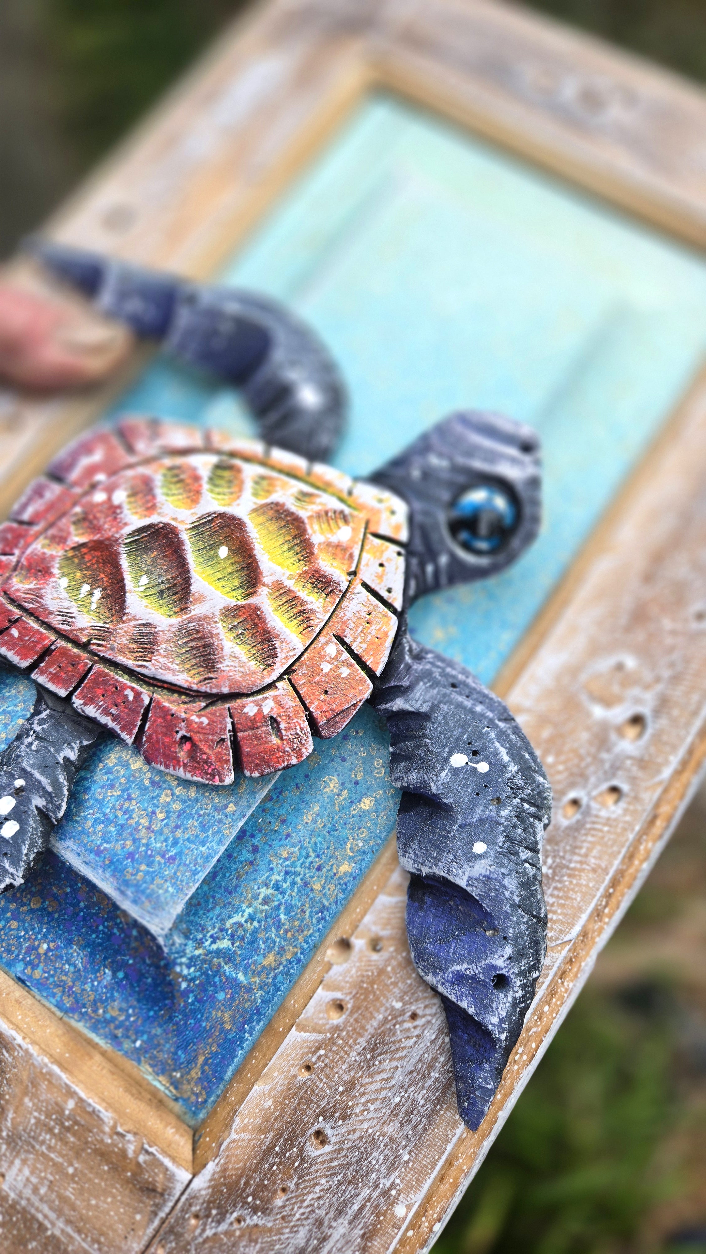 Sea Turtle, Medium Sized, Orange