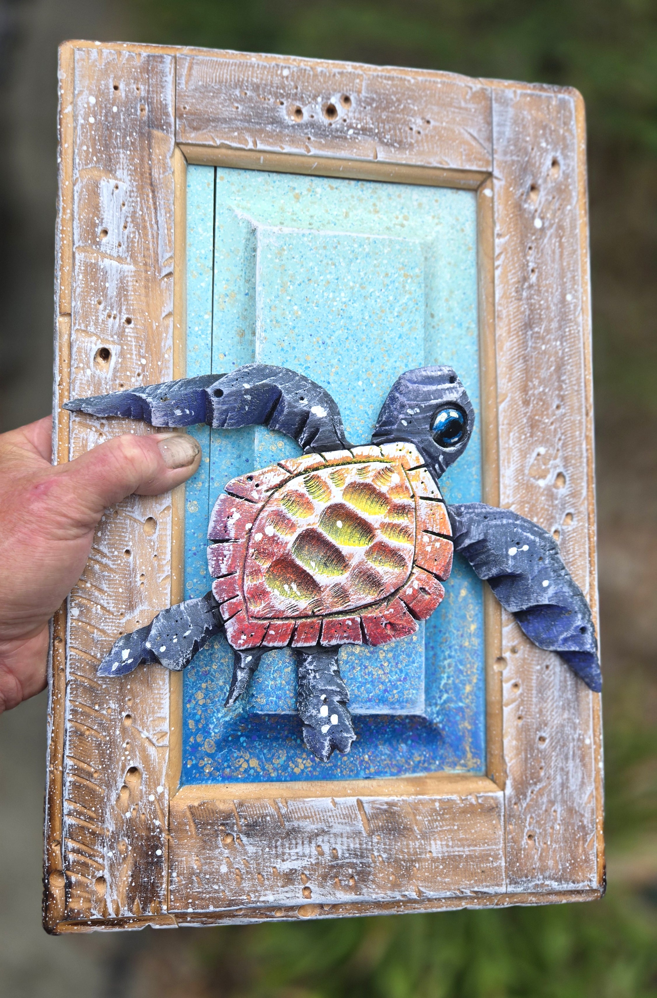 Sea Turtle, Medium Sized, Orange