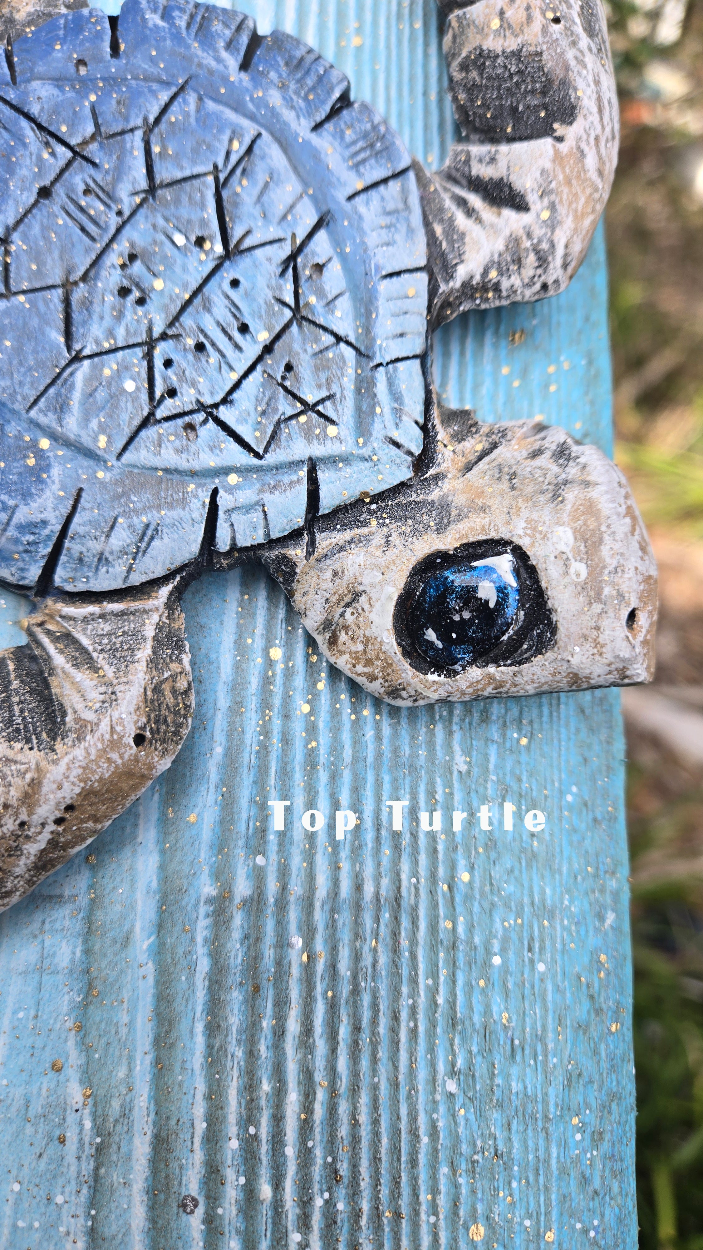 Two Baby Sea Turtles, Large Sized, Blues