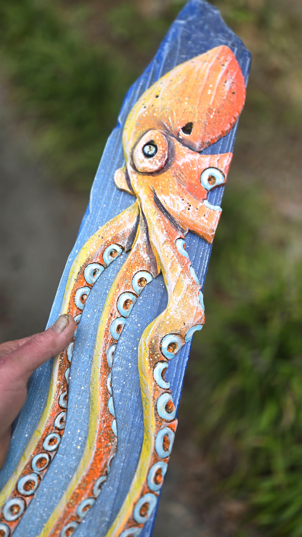 Octopus, Large Sized, Orange