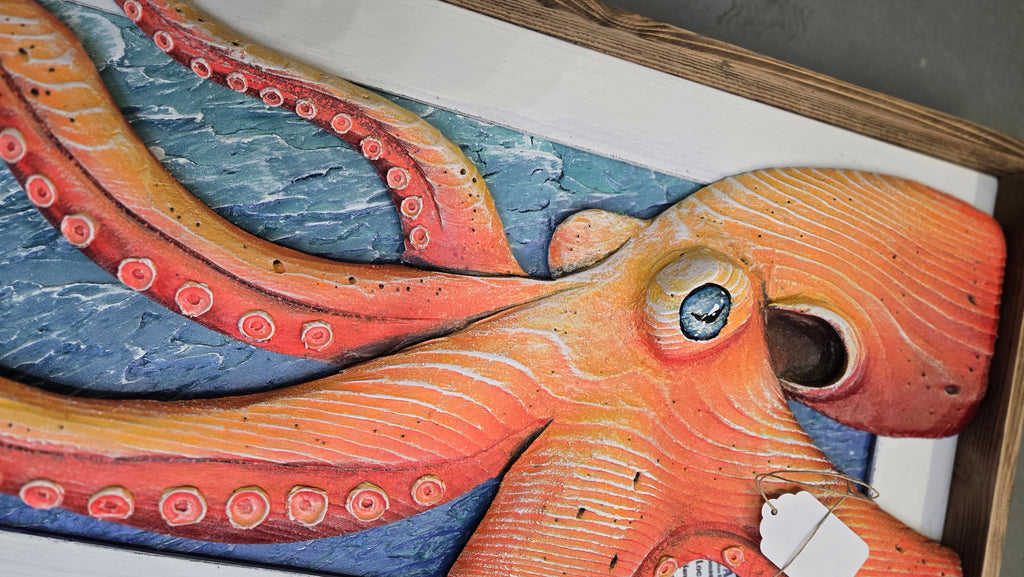 Octopus, Large Sized, Orange