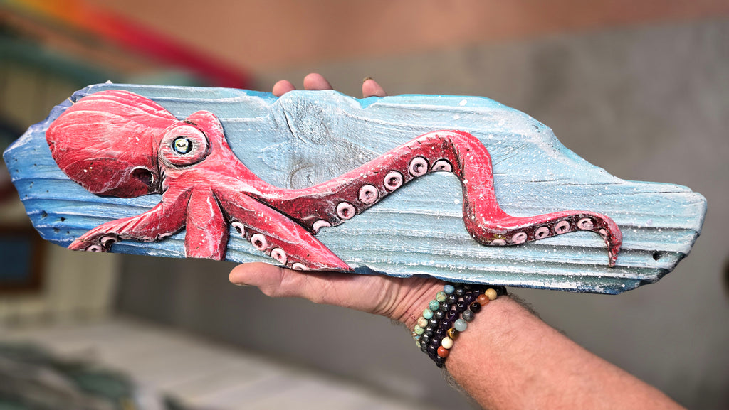 Octopus, Medium Sized, Red