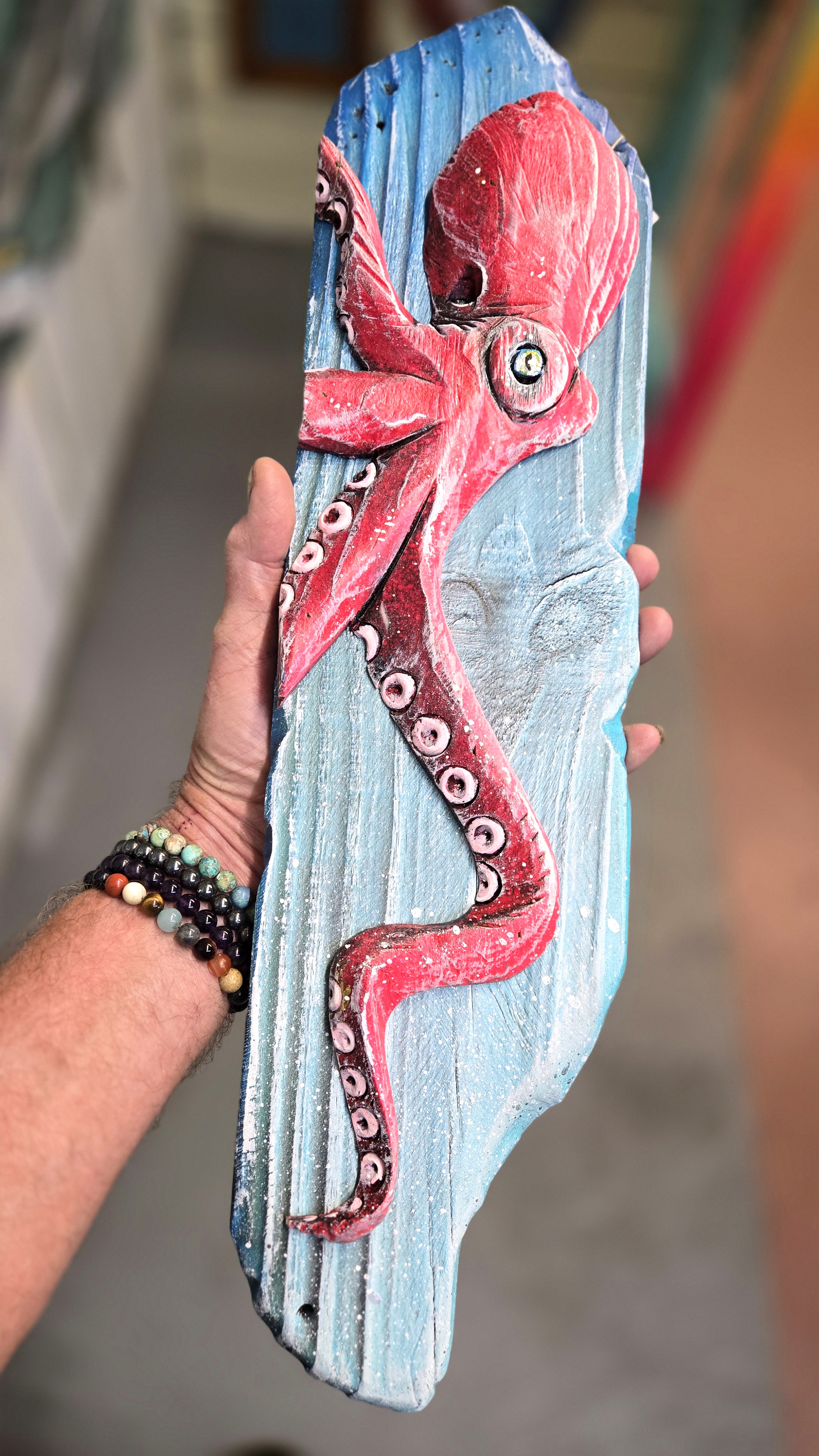 Octopus, Medium Sized, Red