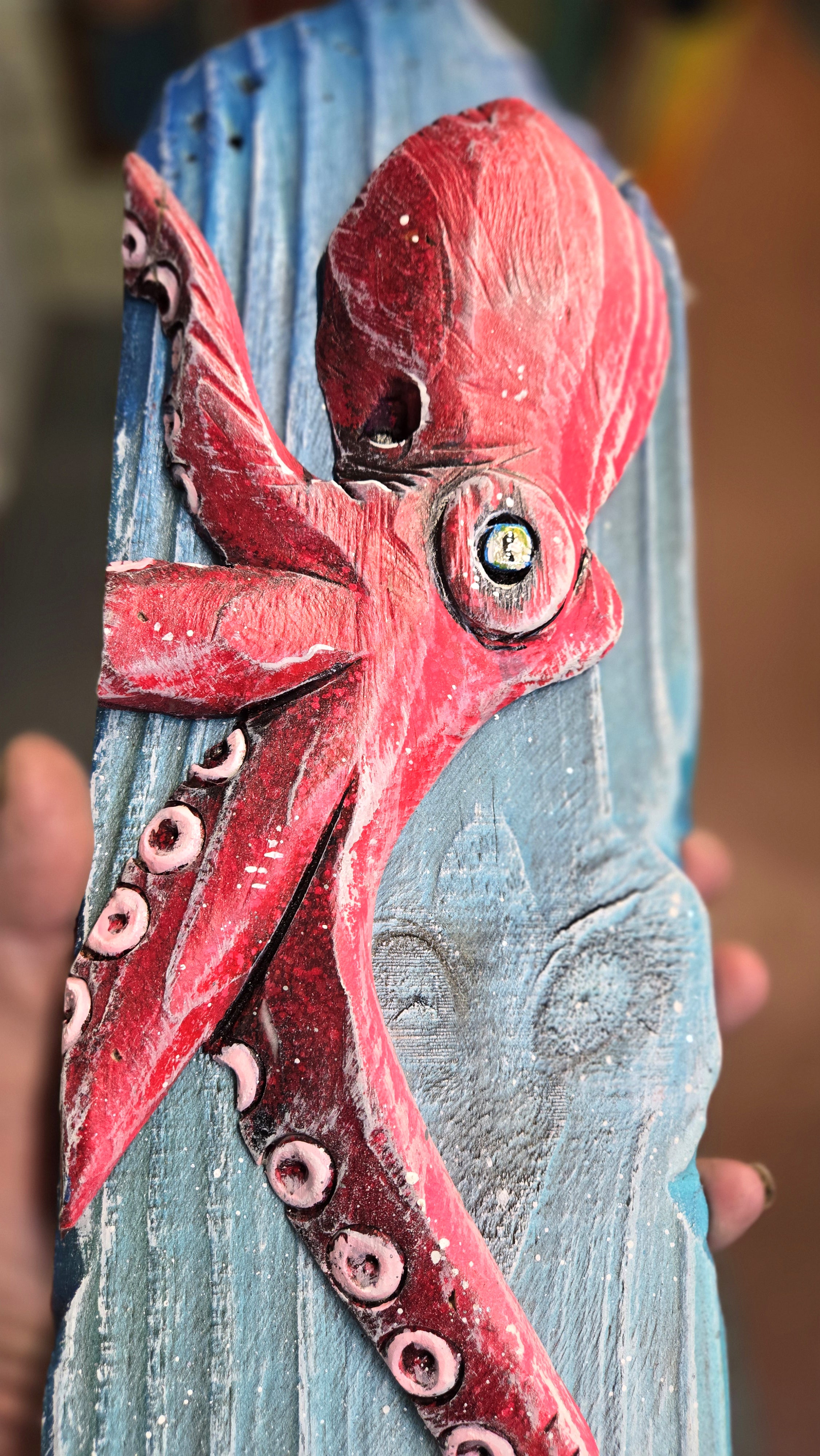 Octopus, Medium Sized, Red