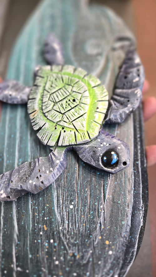Baby Sea Turtle, Medium Sized, Green