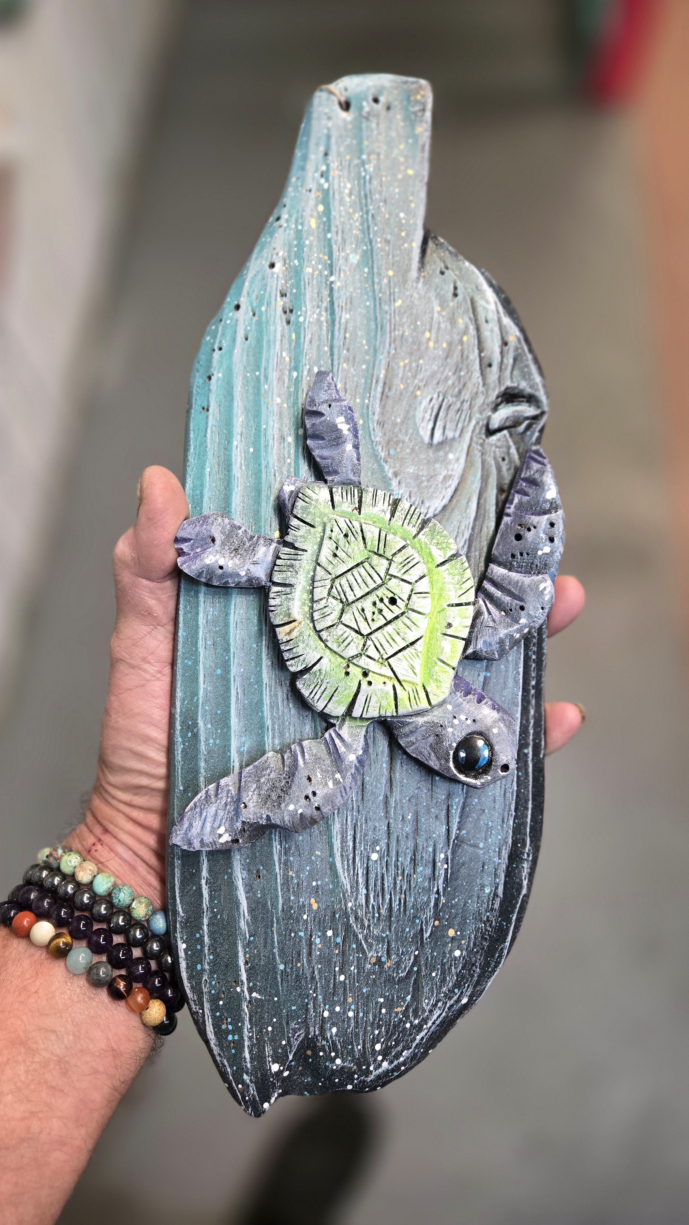 Baby Sea Turtle, Medium Sized, Green