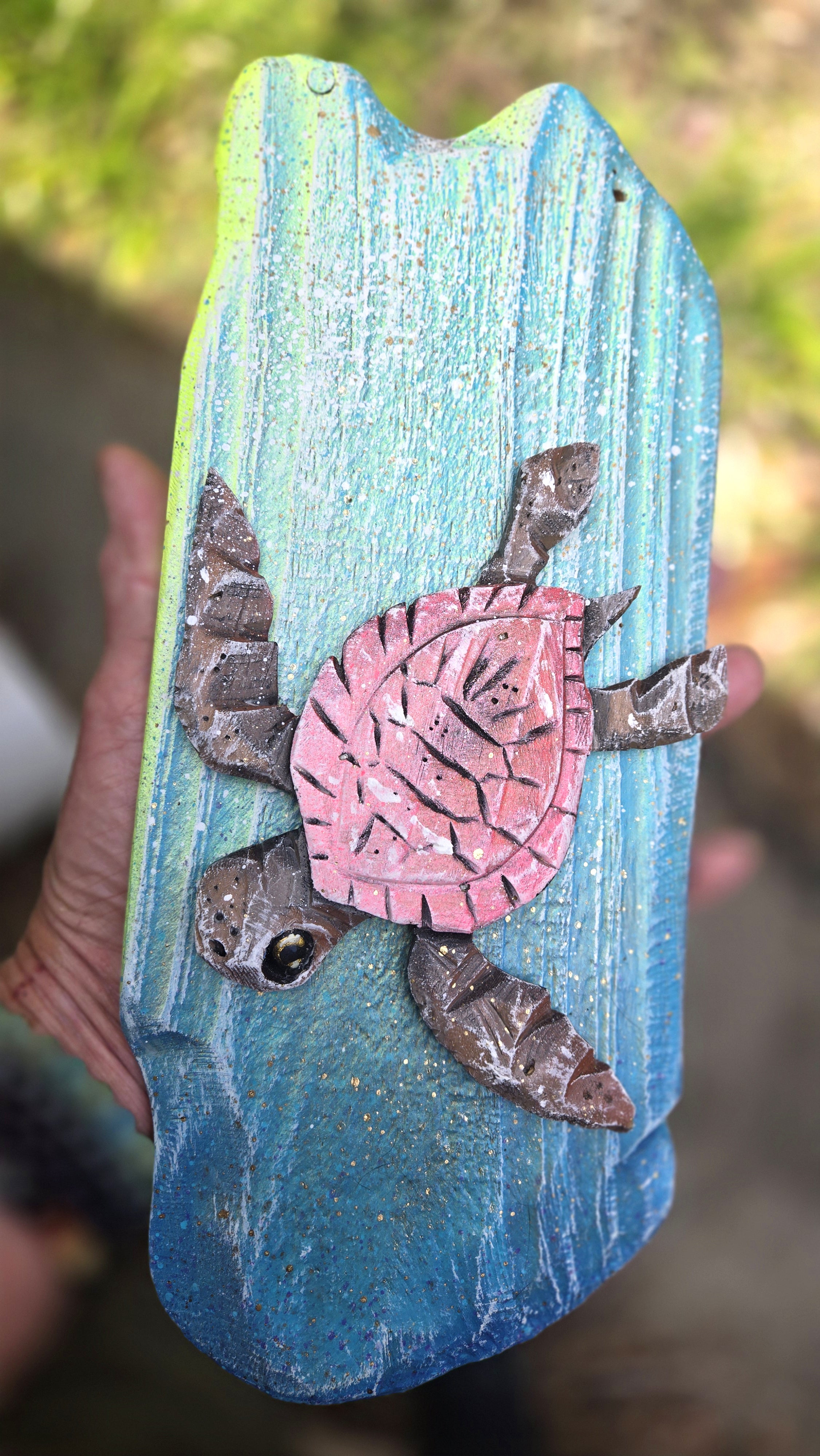 Baby Sea Turtle, Medium Sized, Pink