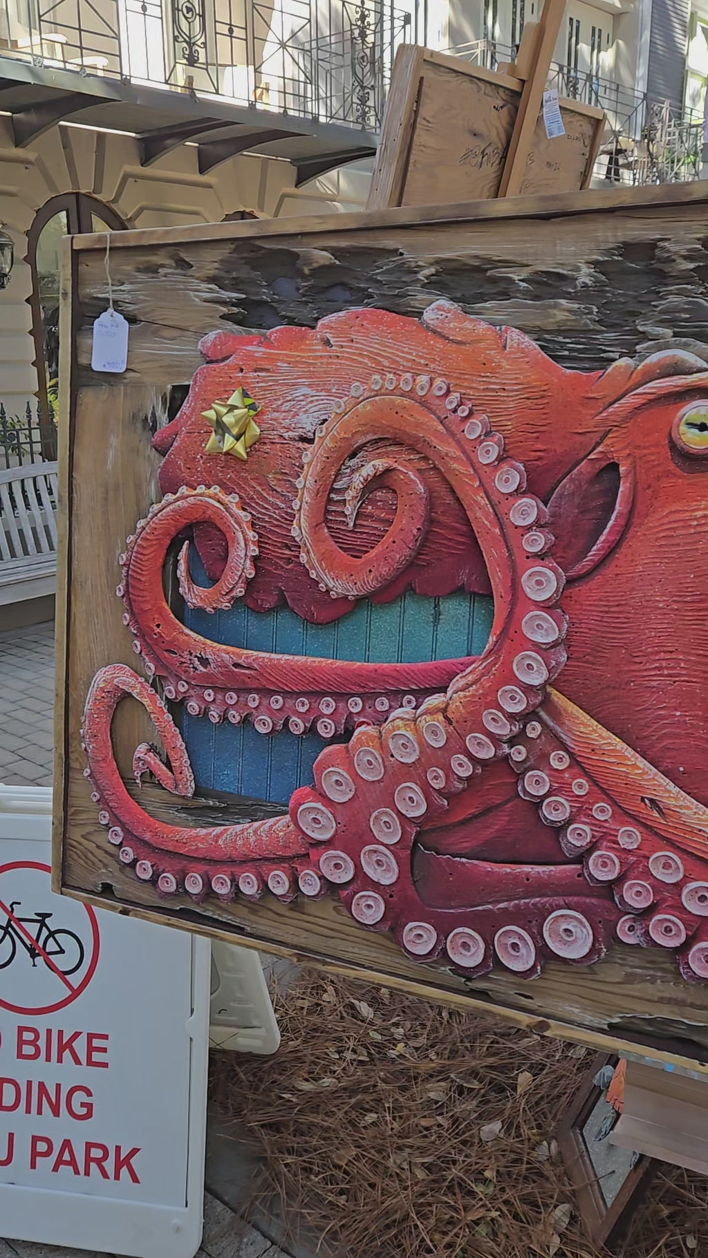 Octopus, Oversized, Red